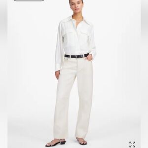 Madewell Darted Barrel-Leg Jeans